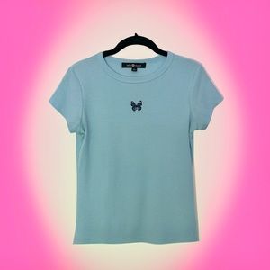 ribbed butterfly tee